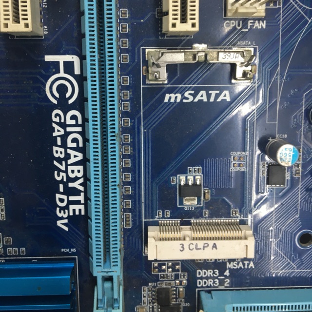 Main Gigabyte GA-B75-D3v, dòng 4 khe ram, có hổ trợ Msata