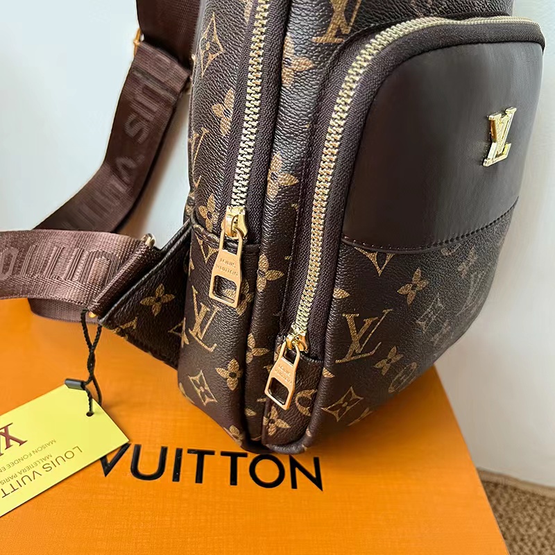 Túi bao tử nam nữ lv cao cấp đẹp RIKY túi đeo chéo nam nữ da pu thời trang unisex