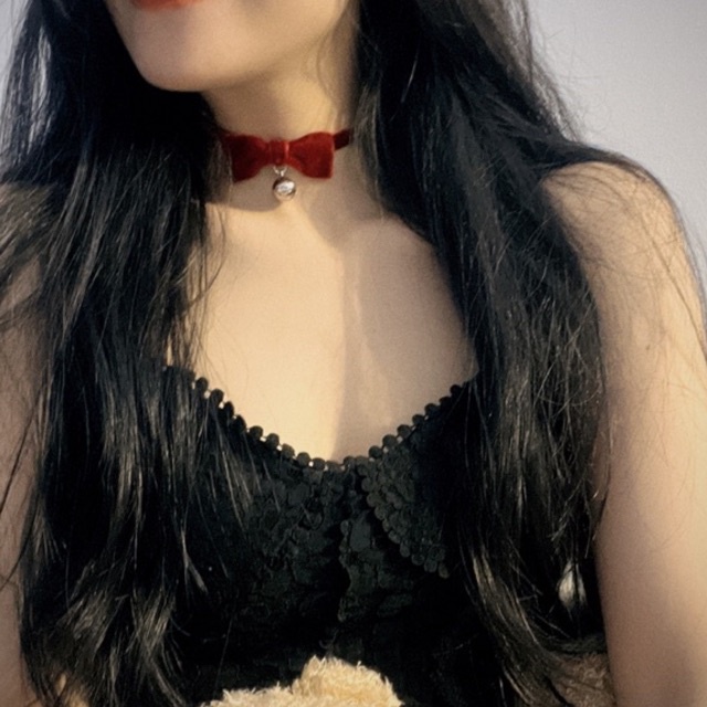 Choker nơ xinh - Vòng cổ nơ dễ thương - Khăn turban