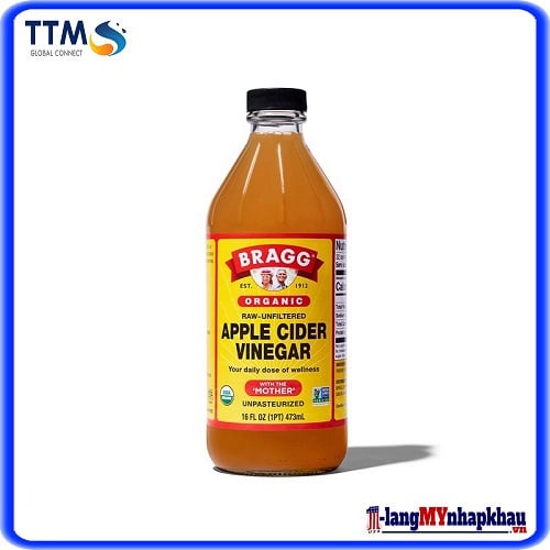 Giấm táo hữu cơ Bragg 473ml Hàng Mỹ - E3 Audio Miền Nam