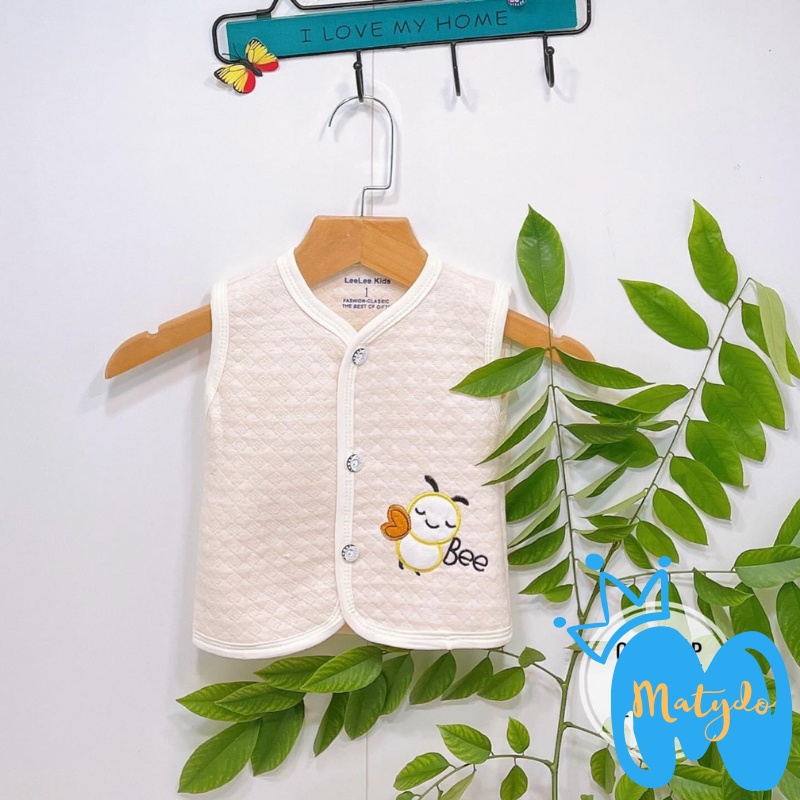 Áo gile cho bé sơ sinh MATYDO cotton nỉ cho ngày lạnh thu đông