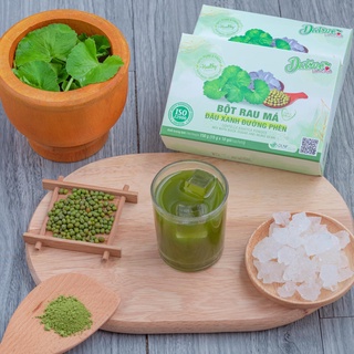Bột rau má đậu xanh đường phèn DATINO hộp 10 gói x 15g