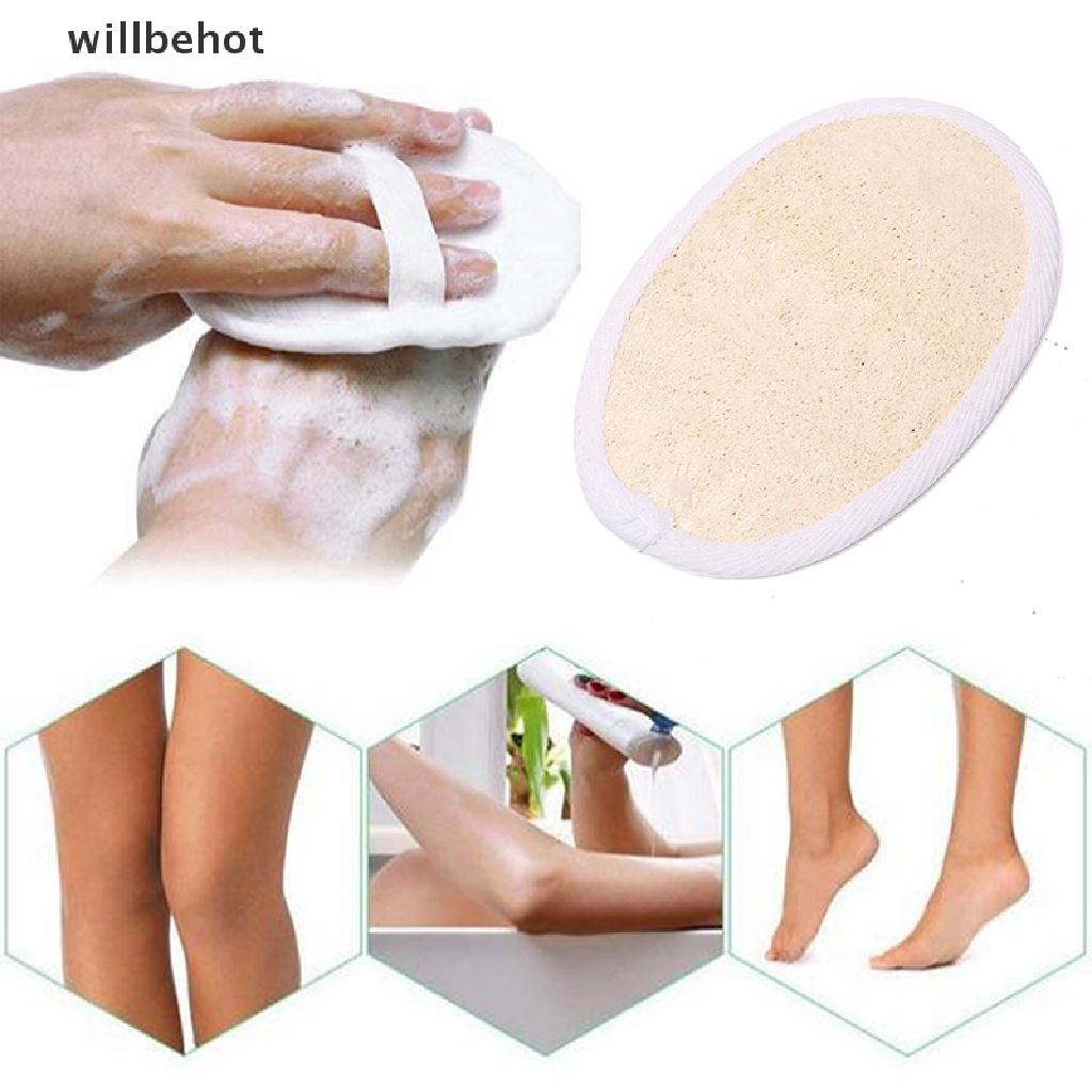 Miếng xơ mướp rửa mặt tẩy tế bào chết tiện dụng đa năng