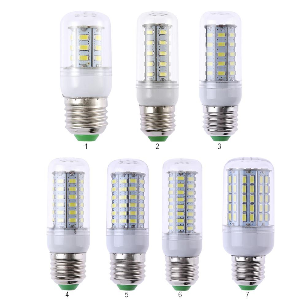 Bóng đèn LED E27 SMD 5730 siêu sáng 220V-240V màu trắng hình trái bắp