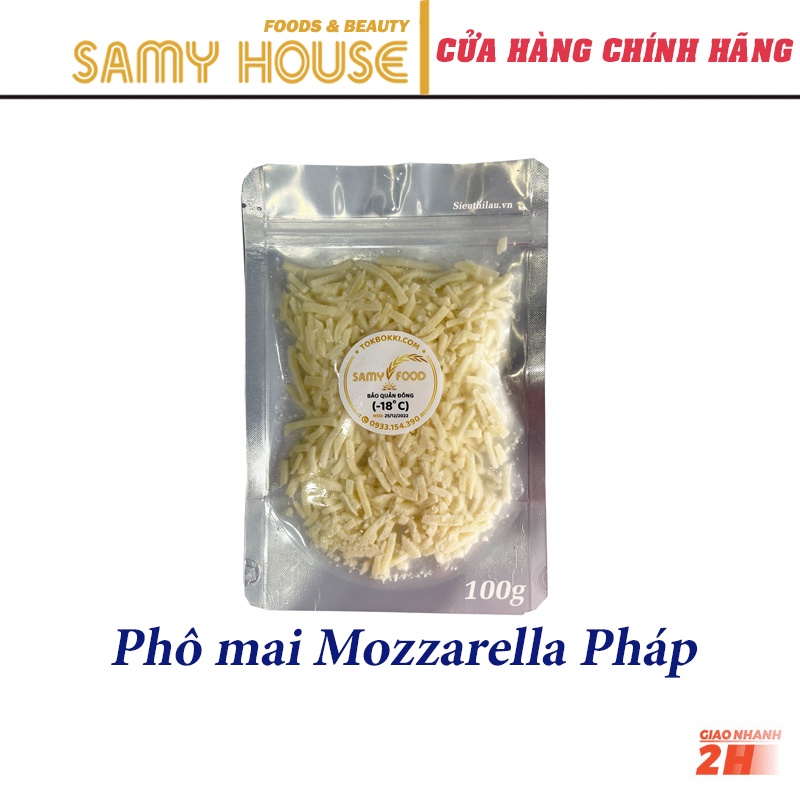 100g Phô Mai Bào Sợi Mozzarella của Pháp