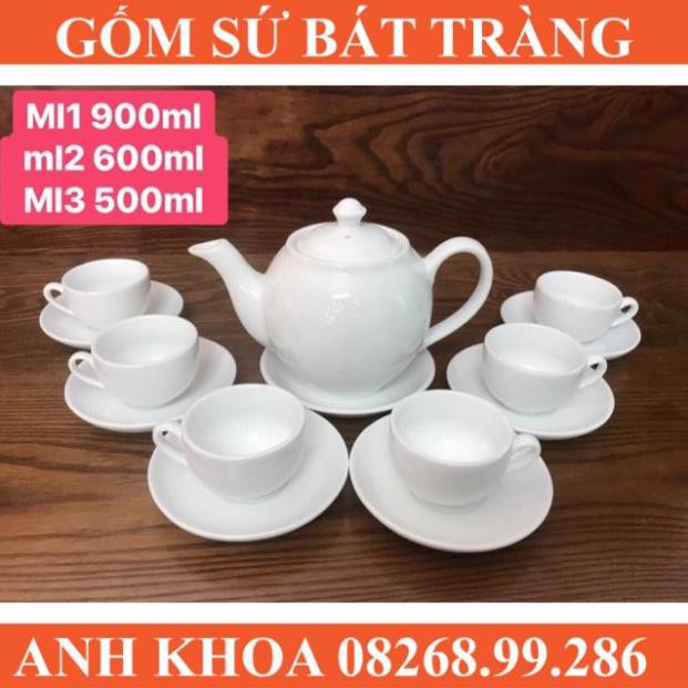 Ấm chén Minh Long 1,2,3 - Gốm sứ Bát Tràng Anh Khoa