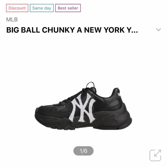 (Mình xách tay chính hãng) Giày MLB New York Sneakers (BIG BALL CHUNKY P)