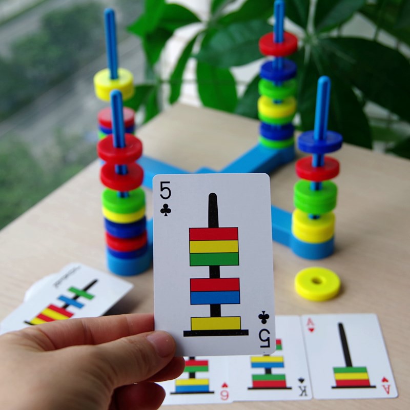 Đồ chơi xếp hình, ghép vòng nam châm, Magnetic Ring Game đồ chơi giáo dục cho trẻ em – DINO