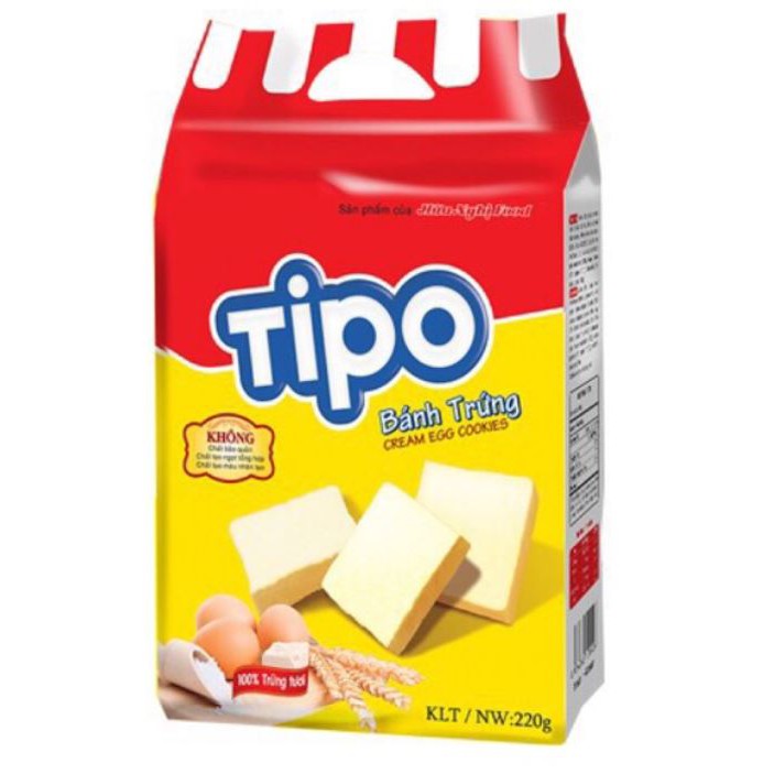 Bánh Trứng Nướng Tipo Hữu Nghị Gói 220gr