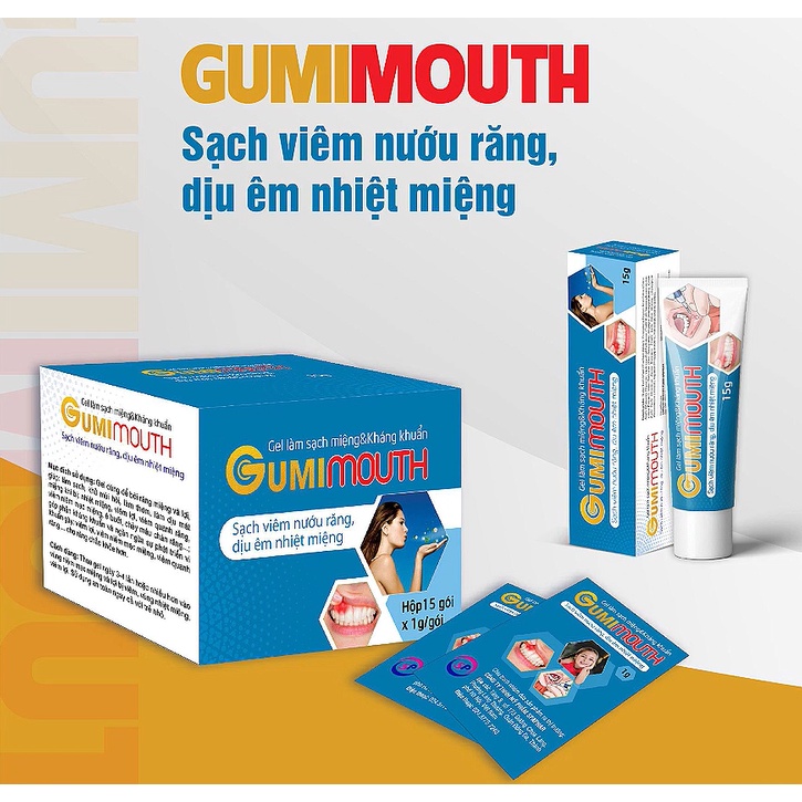 Gel Gumimouth - Sạch viêm nướu răng, êm dịu nhiệt miệng