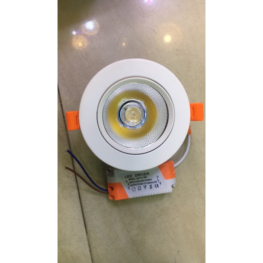 Đèn led âm trần chip cob 5w-10w-20w  xoay góc 45 độ  ánh sáng trắng , vàng bảo hành 2 năm