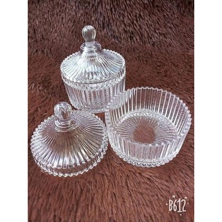 Thố mứt thủy tinh đựng bánh kẹo