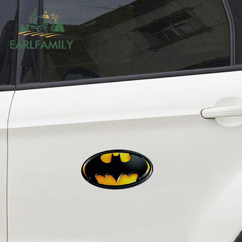 Sticker Dán Kính Chắn Gió Sau Xe Hơi/ Laptop In Logo Batman 13 x 7.2cm Chống Thấm Nước
