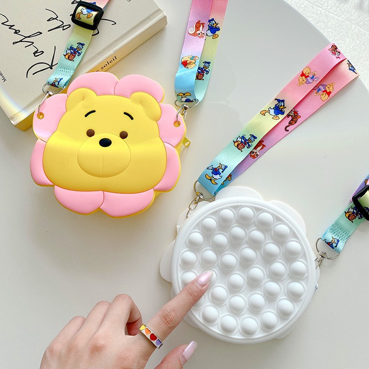 Túi Đeo Chéo POP IT Silicon Họa Tiết Đáng Yêu Giải Tỏa Căng Thẳng Cho Bé 𝗧𝗦𝗟𝗖𝗛