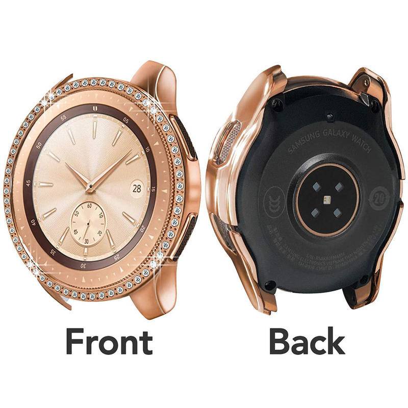 Ốp Bảo Vệ Mặt Đồng Hồ Đính Đá Dành Cho Samsung Galaxy Watch 3 4 Classic 40mm 41mm 42mm 44mm 45mm 46mm Samsung Galaxy Active 2 40mm 44mm Gear S3