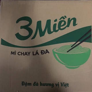 Thùng mì 3 miền ( ba miền 30g/th) chay lá đa
