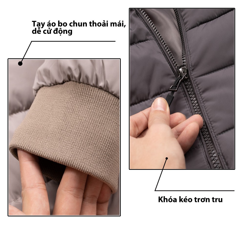 Áo Phao Nam 5S Kiểu Dáng Bomber, Chất Liệu 100% Polyester, 3 Màu Basic, Có Mũ, Chần Bông Dày, Giữ Ấm Cực Kì Tốt (022-02) | BigBuy360 - bigbuy360.vn