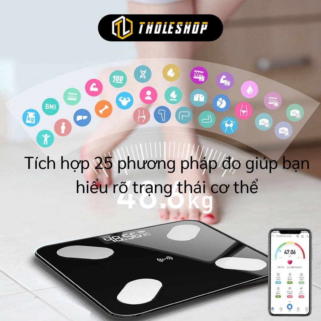 Cân Điện Tử Sức Khỏe - Cân Tích Hợp 25 Phương Pháp Chỉ Số Cơ Thể, Lượng Nước 6081