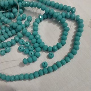 20 viên pha lê xanh da trời size 6mm