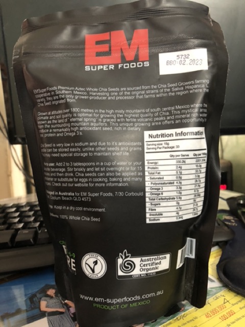Hạt chia Úc gói 500g