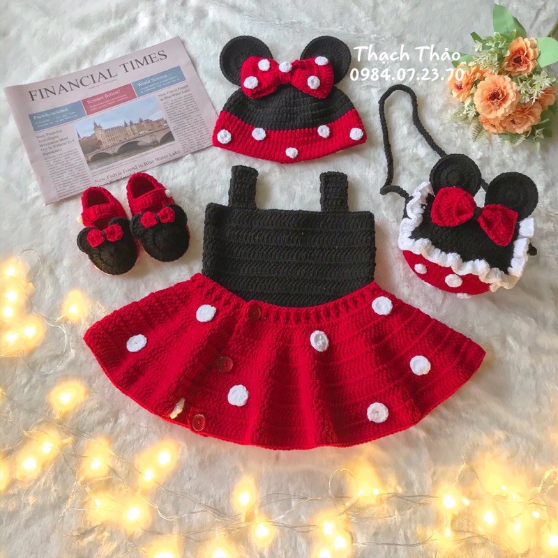 SET LEN MÓC MICKEY CHO BÉ GÁI