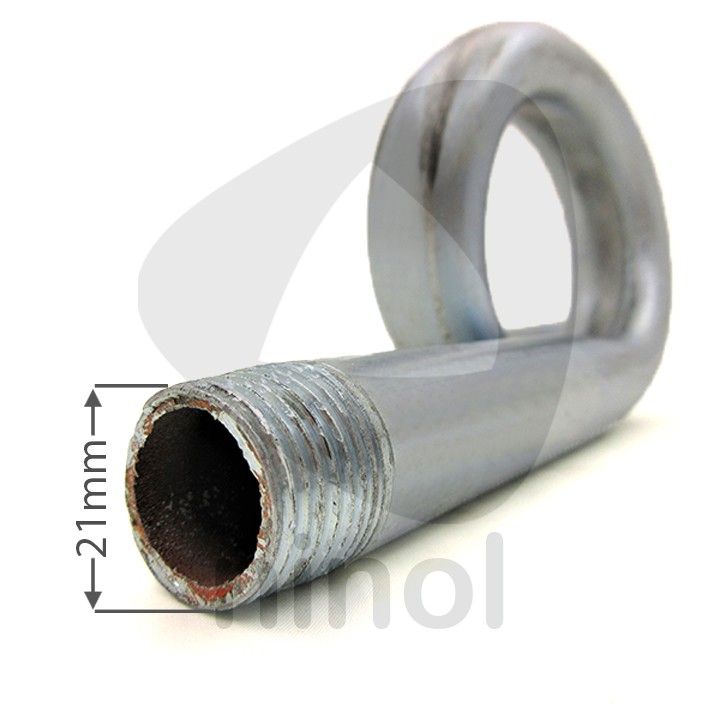 Ống xi phông sắt 2 đầu ren ngoài
