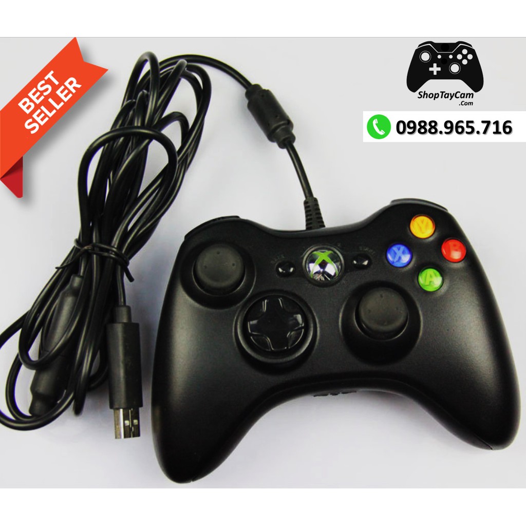 Tay Cầm Xbox 360 Có Dây Chĩnh Hãng Hãng Cũ Renew 99% Chơi Game Tối Ưu Cho PC / FO3 / FO4 | TOP BÁN CHẠY ✔