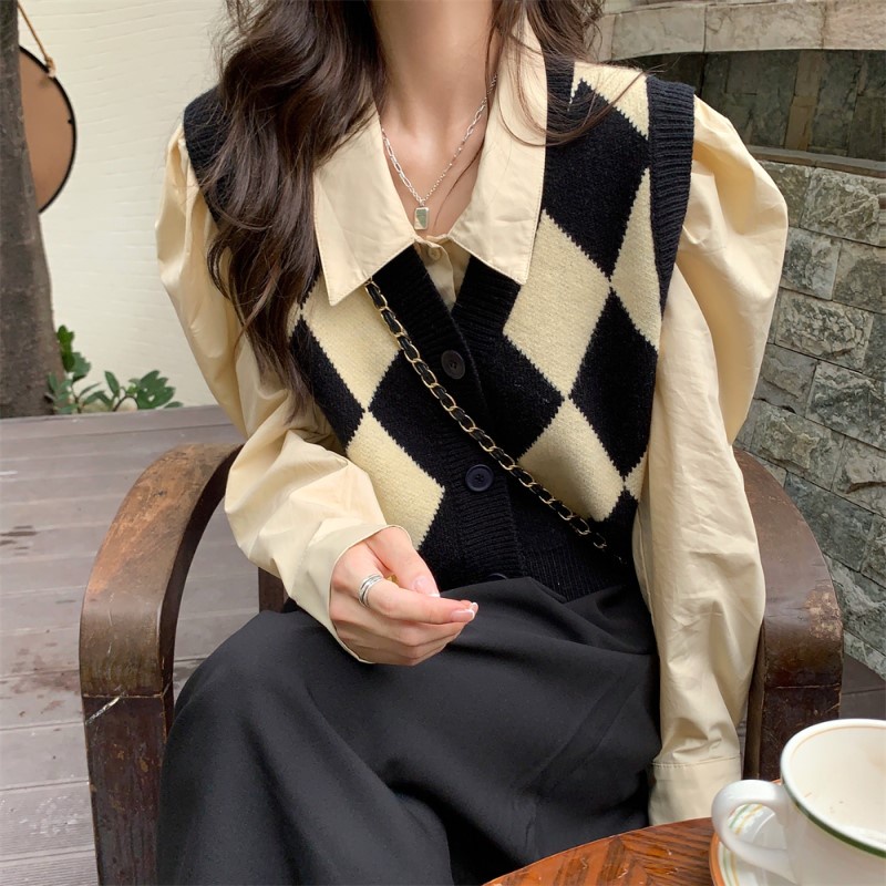 Set áo sơ mi tay dài màu sắc dễ thương xinh xắn cao cấp | BigBuy360 - bigbuy360.vn