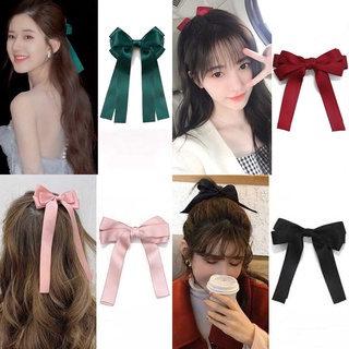 Kẹp tóc nơ ruy băng thời trang Hàn Quốc dễ thương cho bé gái