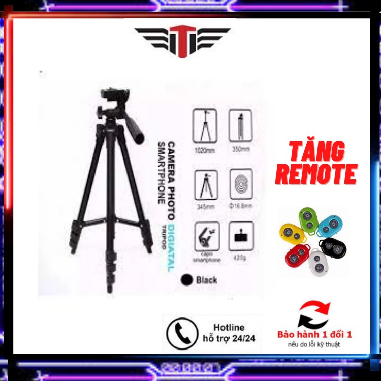 💞HÀNG XỊN💞Combo Giá Đỡ Điện Thoại 3 Chân 💞Tripod-TF3110 Livetream-Chụp Ảnh-Quay Video Tặng Kèm Rometo Bảo Hành 6 Tháng