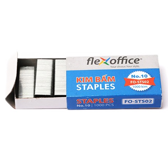 Hộp đinh ghim, đạn ghim, ruột Kim Bấm số 10 Flexoffice FO-STS02