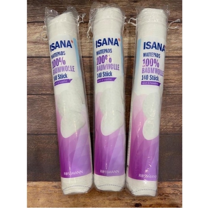 Bông tẩy trang Isana &amp; Ebelin Đức 140 miếng mềm mịn, không xơ, an toàn - Shop Viloet