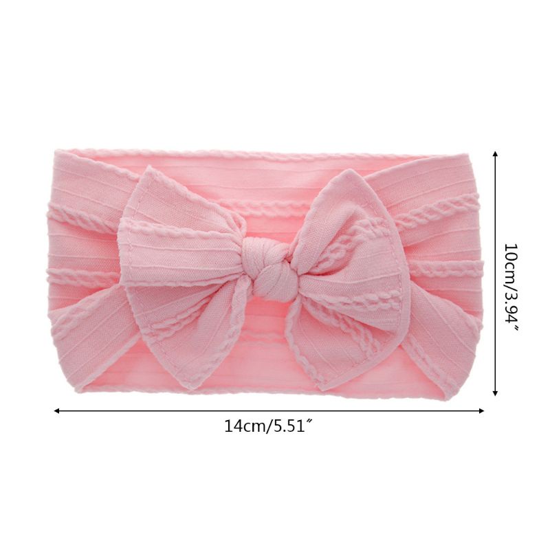 Set 8 Băng Đô Turban Bản Rộng In Họa Tiết Dễ Thương Co Giãn Cho Bé Gái