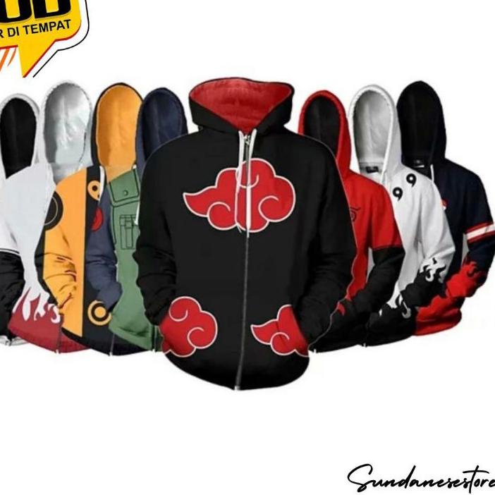 ❗❗Mua hàng ⭐ Áo Khoác Hoodie In Hình Anime Ninja Distro Cho Nam ❤🆕