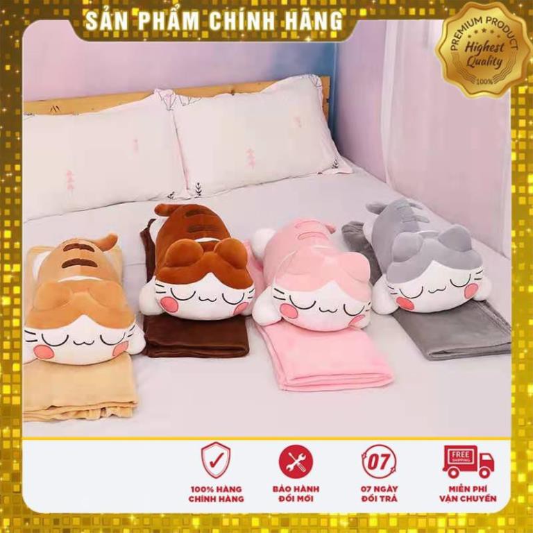 (Tặng 1 móc dán chịu lực)Chăn gối văn phòng chuột Hamster, Chuột xinh, Heo xinh. Gấu bông đẹp cho bé yêu TOP-shop68