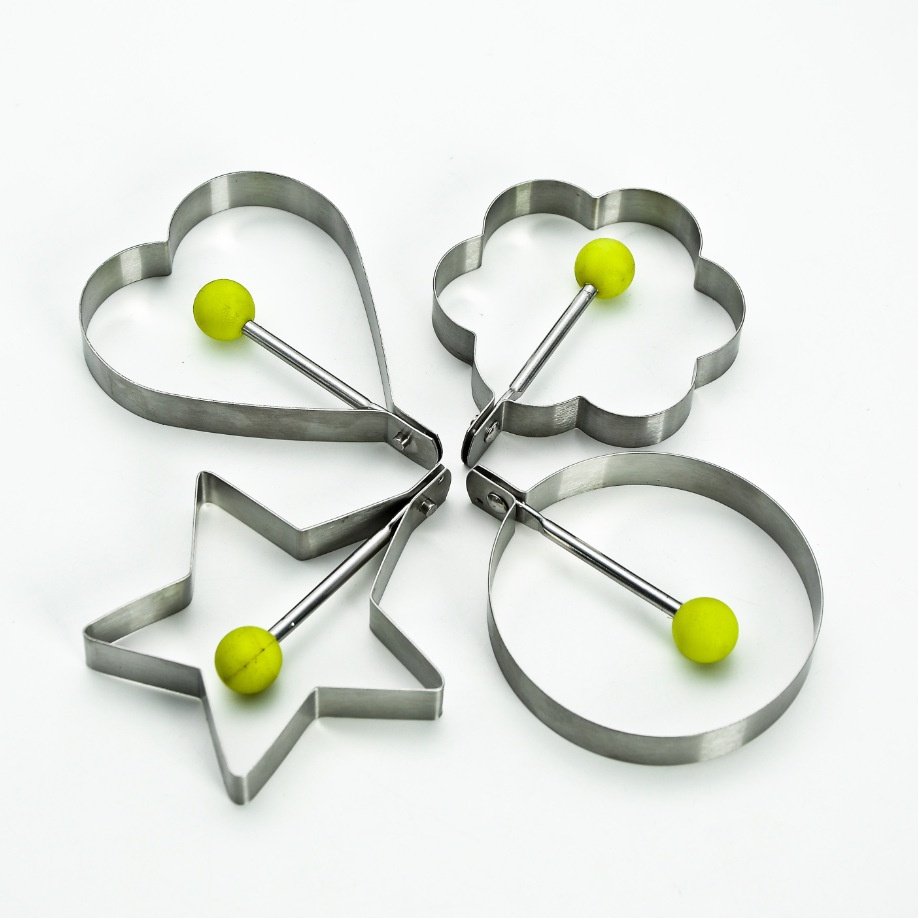 Khuôn Làm Trứng Chiên Bằng Thép Không Gỉ Dày Không Dính diy