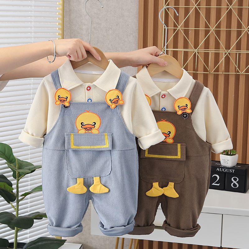 Bộ Áo Nỉ Dài Tay + Quần Dài Phong Cách Mới Mùa Xuân Thu Cho Bé Trai