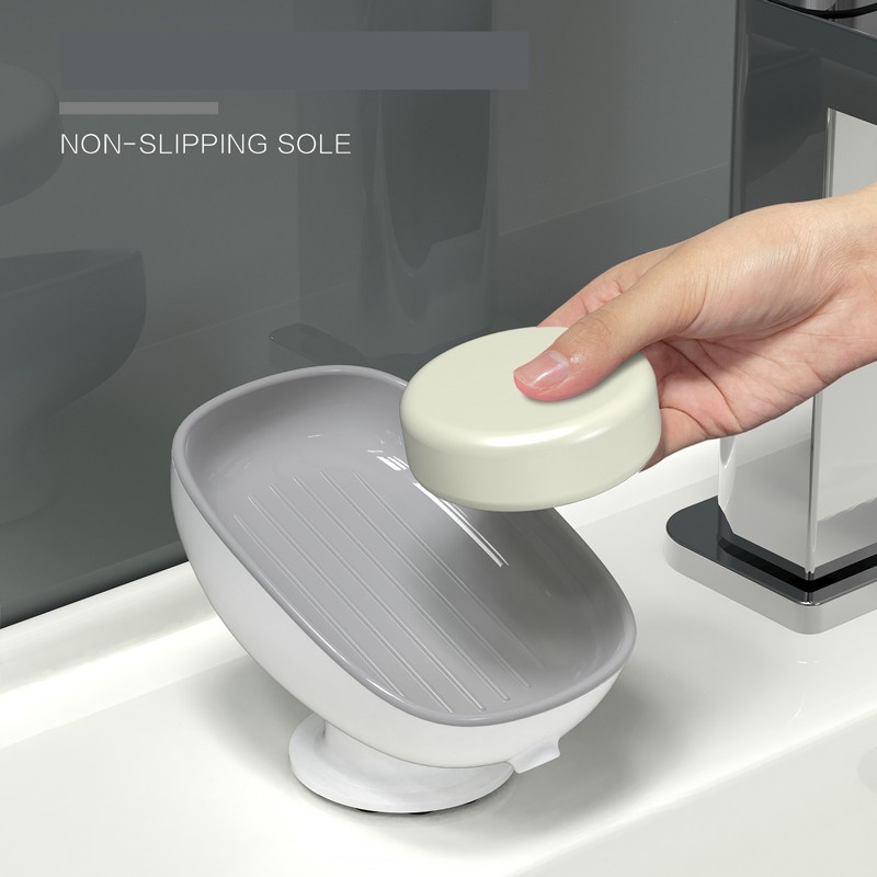 Giá Đỡ Xà Phòng / Miếng Rửa Chén / Xà Phòng Có Giác Hút Siêu Thoát Nước Tiện Dụng Cho Nhà Bếp