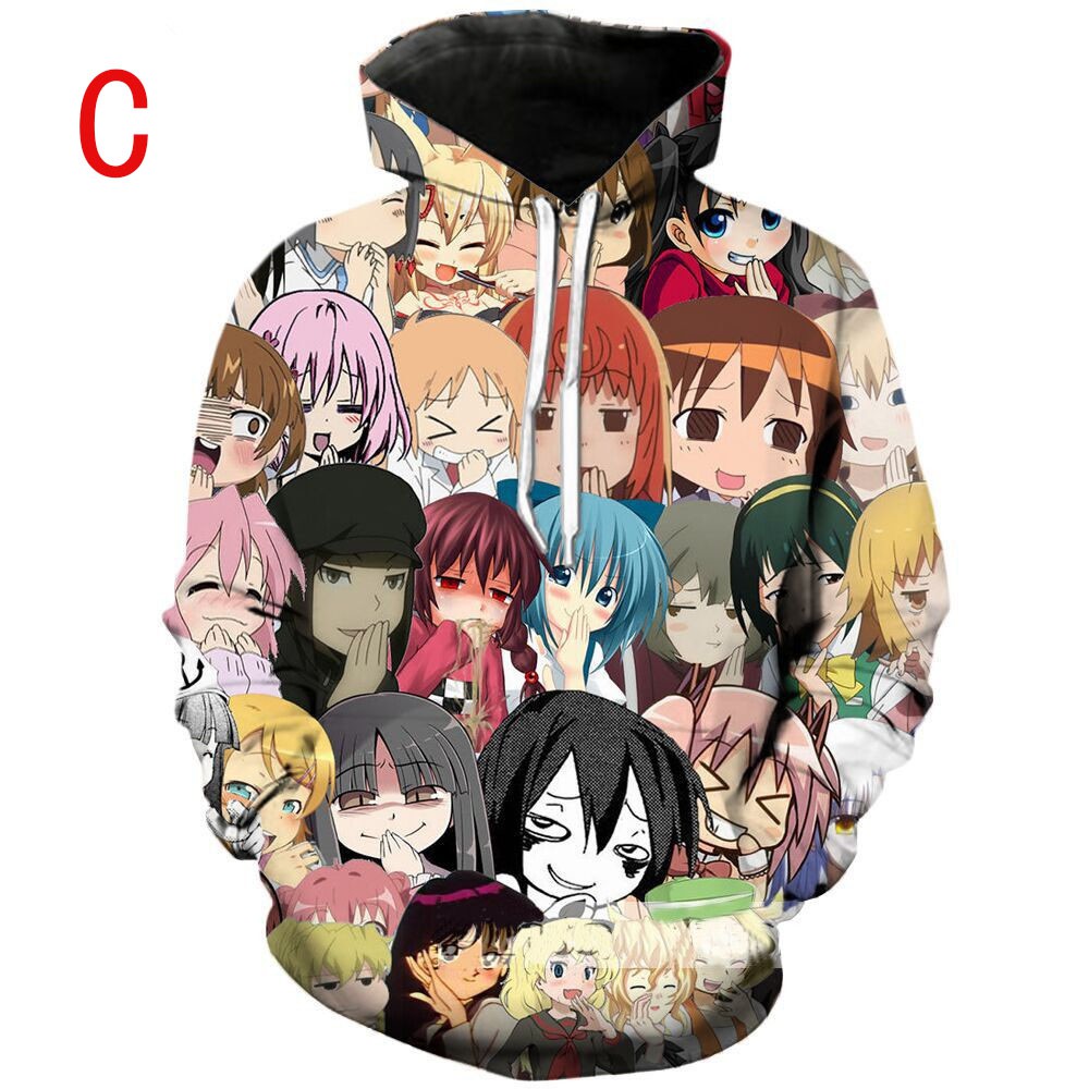 Áo hoodie tay dài hình AHEGAO 3D cho nam | BigBuy360 - bigbuy360.vn