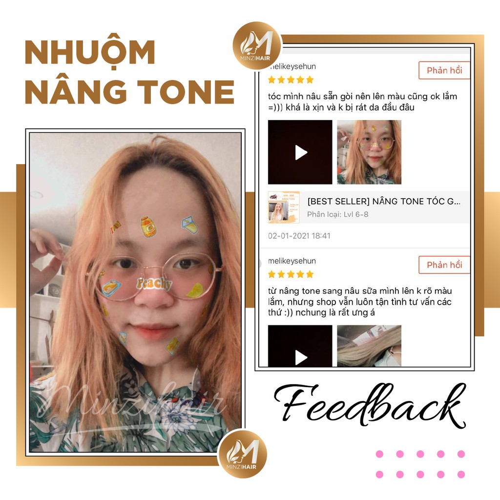 [BEST SELLER] NÂNG TONE TÓC GIÚP NHUỘM TÓC CHUẨN MỌI MÀU