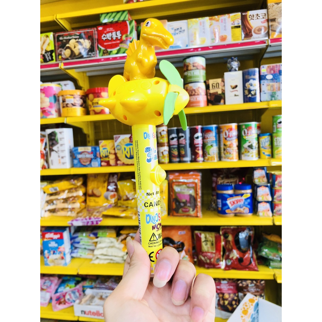 [QUẠT KHỦNG LONG] Kẹo Đồ Chơi DINOSAUR FAN Kids Tulina Dành Cho Các Bé (Giao Mẫu Ngẫu Nhiên)