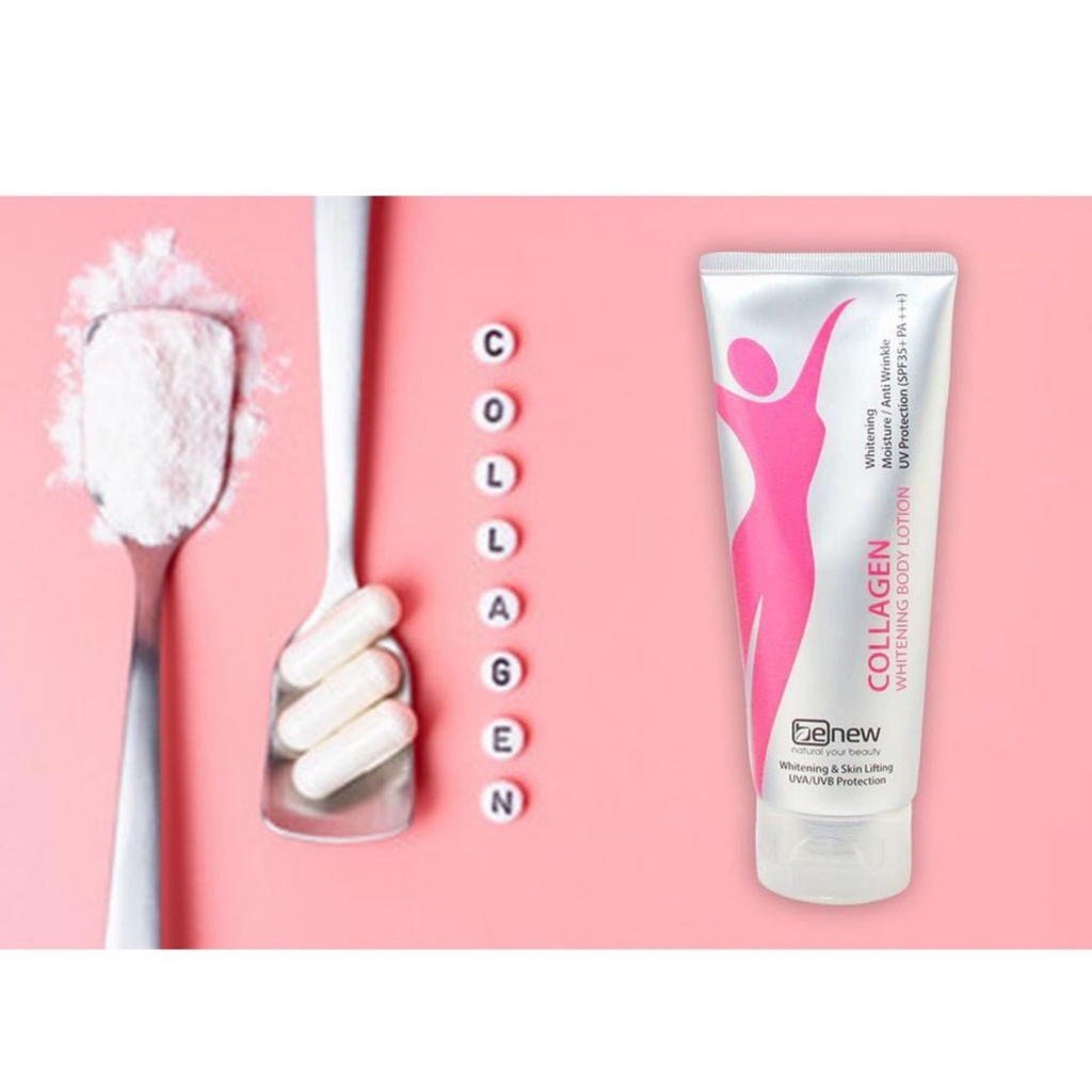 Kem Dưỡng Trắng Da BENEW nâng tông, make up body Benew Collagen Whitening Body Lotion dưỡng ẩm SPF35 PA+++ 200ml