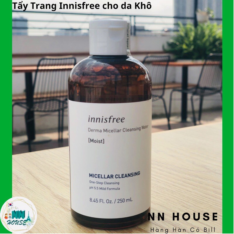 Tẩy Trang Innisfree Derma Micellar Cleansing Water 250ml – cho da khô – NN HOUSE