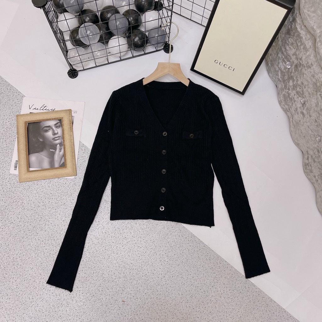 Áo len nữ cardigan mỏng dệt kim tay dài hàn quốc ulzzang Chamia | BigBuy360 - bigbuy360.vn