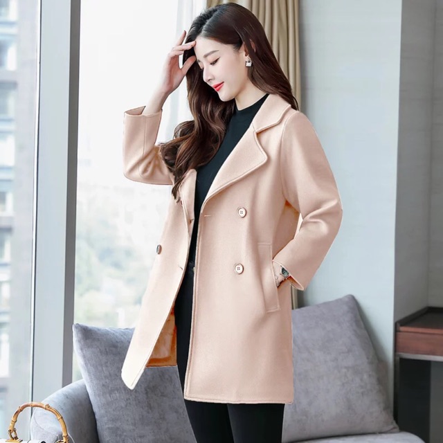 Áo dạ nữ dáng dài