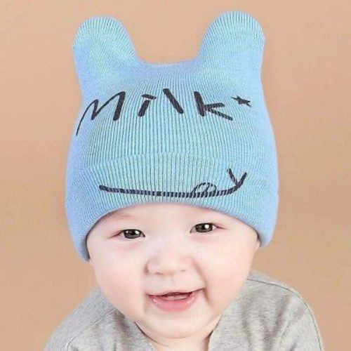 Mũ Nón Len Milk Siêu Dễ Thương Cho Bé Cưng 3-24 Tháng Tuổi