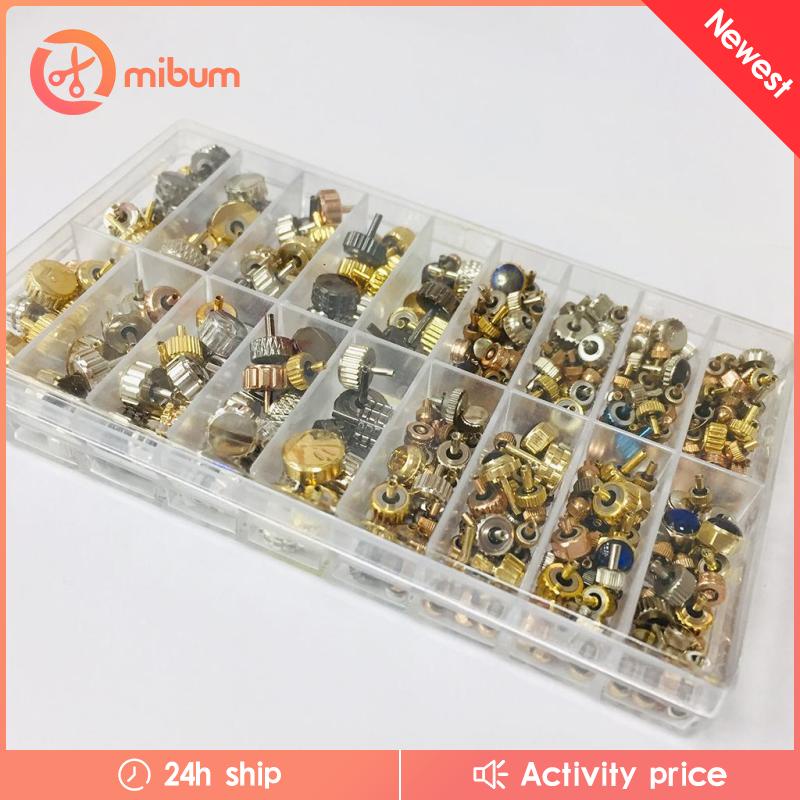 Bộ Vương Miện Màu Vàng / Bạc Thay Thế Chuyên Dụng Cho Thợ Làm Đồng Hồ