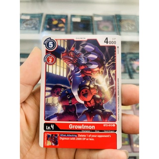 Thẻ bài digimon mã bt2-013 - growlmon - digimon - uncommon