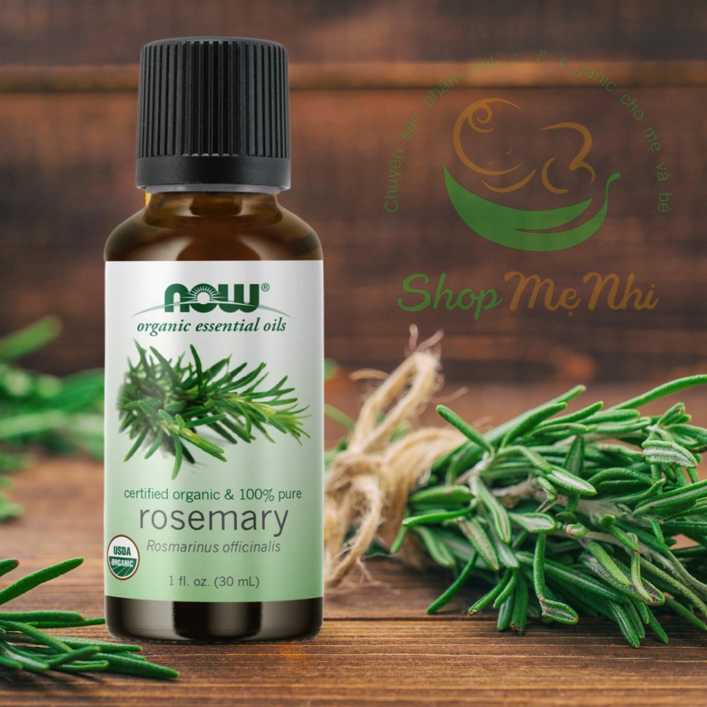 Tinh Dầu Hương Thảo Nguyên Chất Hữu cơ Now Foods Essential Oils Rosemary 30ml -