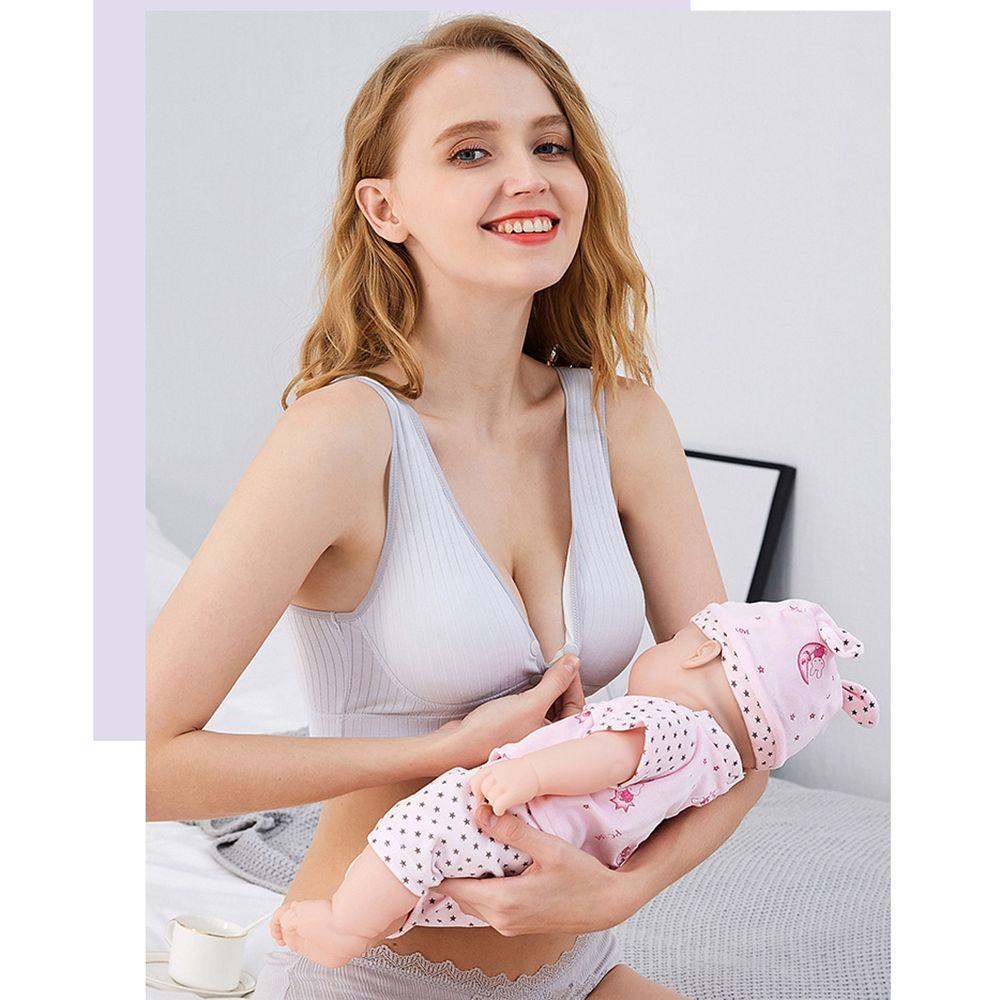Áo lót vải cotton Không Gọng Cài Khóa Trước Tiện Dụng Cho Mẹ Chăm Sóc